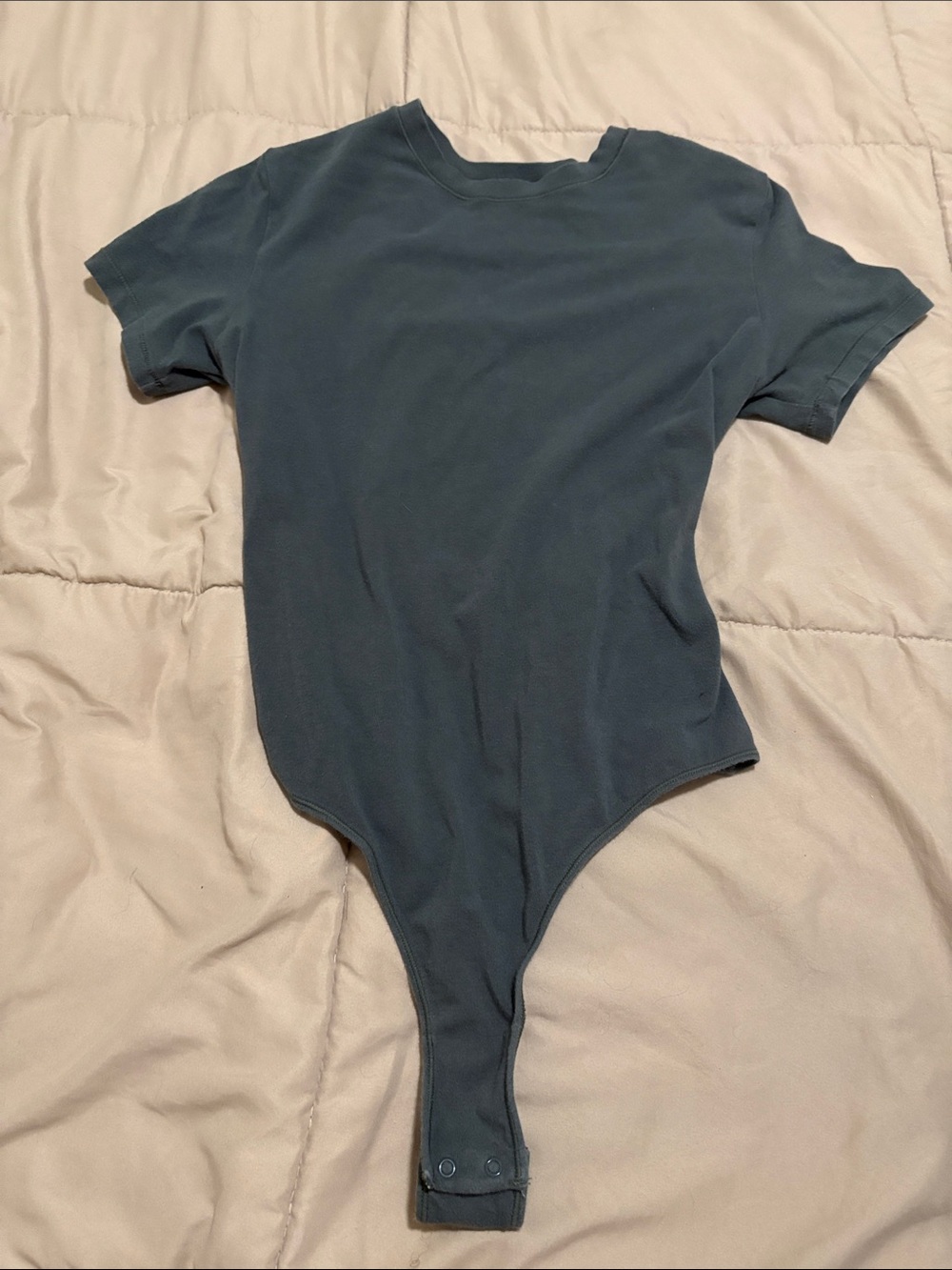 Solid dark green One-Piece Bodysuit